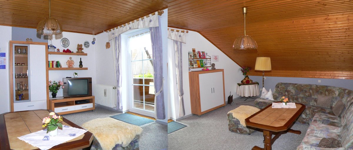 Monteurwohnung in Altenkreith Monteurzimmer in Roding nähe Strahlfeld und Neubäu Wohnzimmer