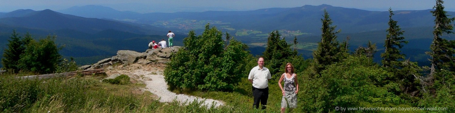 Bayerischer Wald Freizeitaktivitäten Entdecken Bergwanderung am Arber
