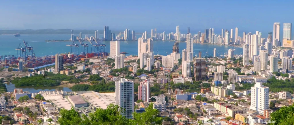 Reiseziele in Kolumbien berühmte Sehenswürdigkeiten Hafenstadt Cartagena