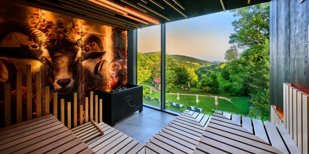 Panorama Sauna im Wellnesshotel Panorama Sauna im Wellnesshotel Sankt Englmar